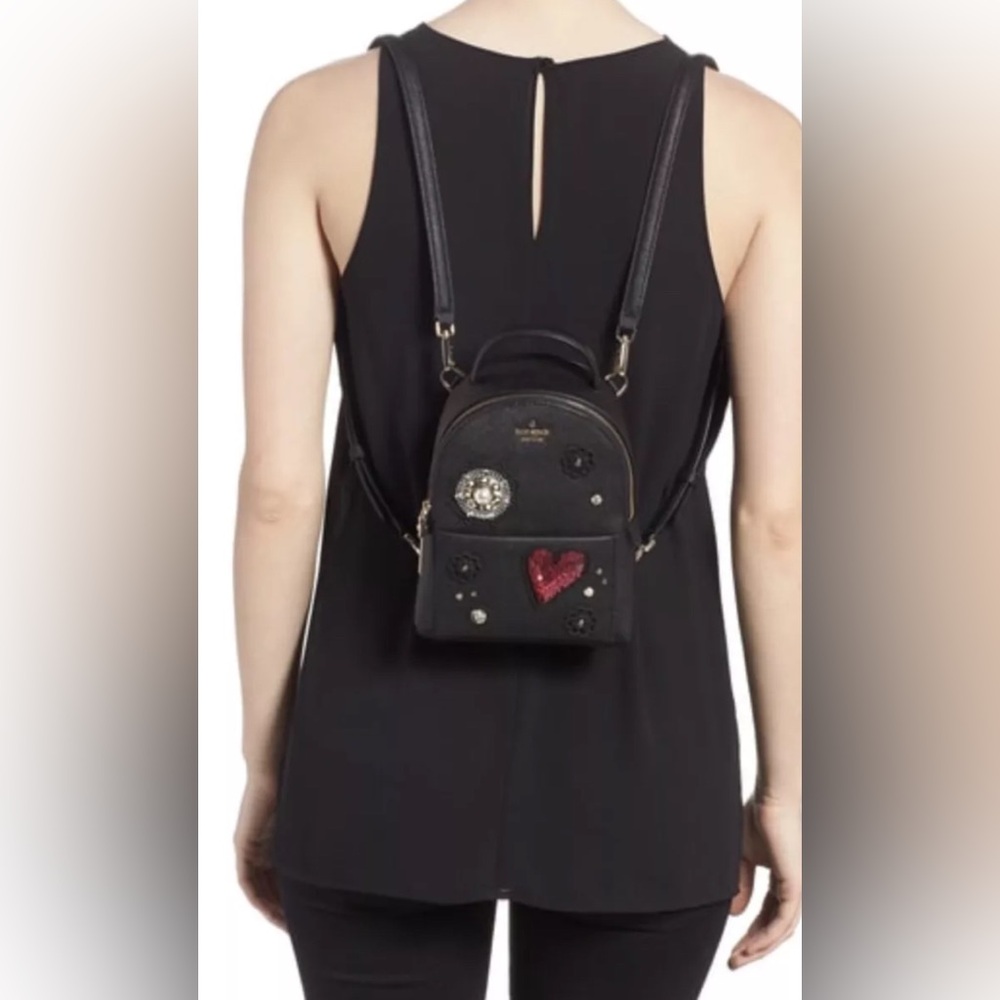 kate spade finer things - merry convertible leather backpack EUC - Picture 7 of 8